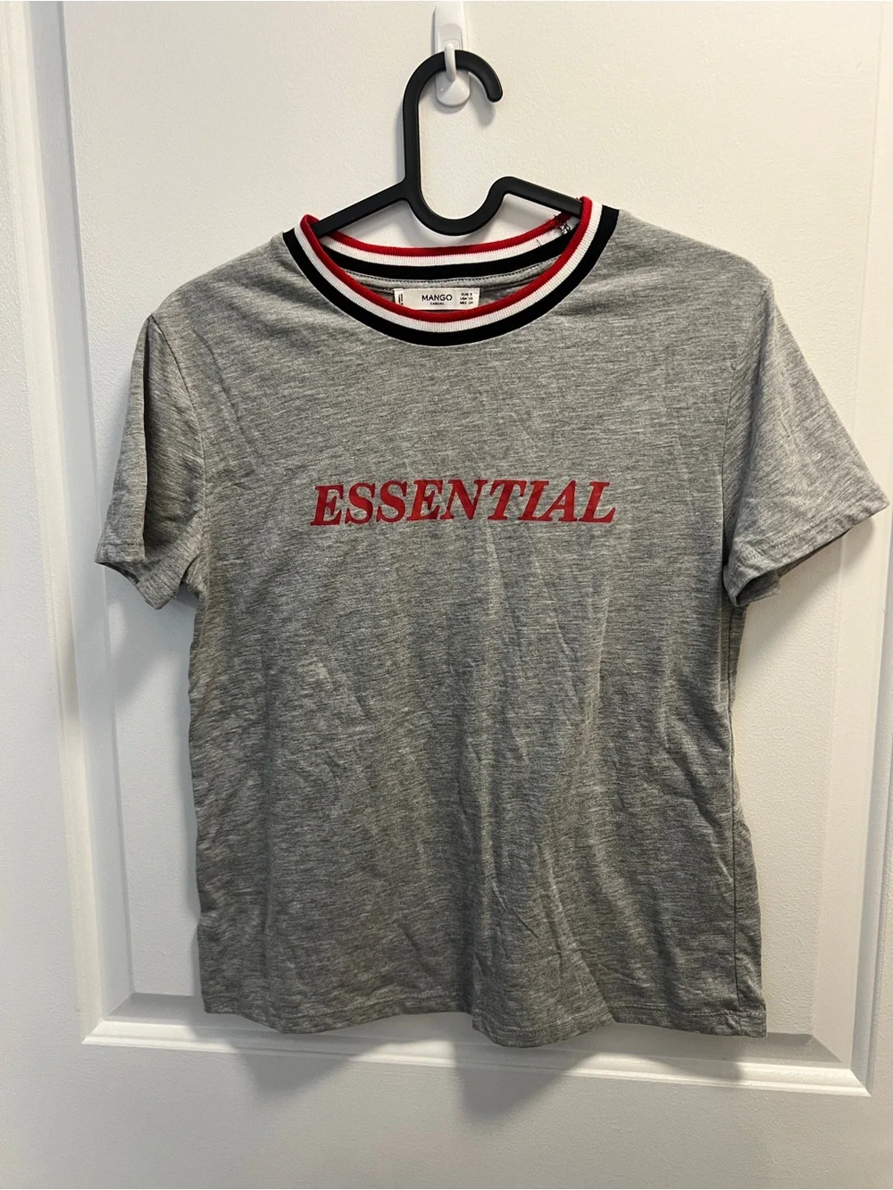 Mango Grey Tee with Red Lettering - Picture 1 of 3